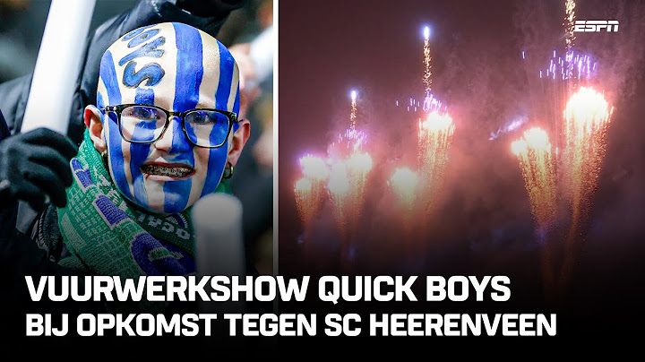 🎆 VUURWERKSHOW bij opkomst Quick Boys - sc Heerenveen 😱🔵