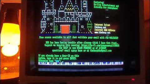 Dialing into The Keep BBS via 2400 baud modem to play The Pit (Blademaster) in 2024