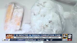 18 indicted in prison corruption case