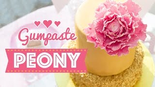 Gumpaste Peony | Blütenpaste Pfingstrose | Pivoine en pastillage