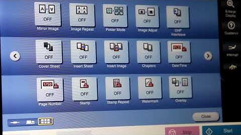 Using the basic copy features on a Konica Minolta MFP