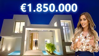 Touring €1,850,000 MODERN LUXURY VILLA in Spanish Hot Spot with Amazing Views | Marbella Villa Tour