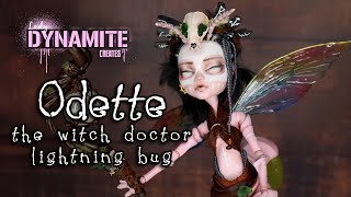 Lightning Bug Witch Doctor with LEDs that flash!!  •Bug Girls Collab• Monster High custom doll