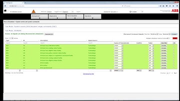 RTU500 series system event simulation