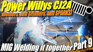 Mini Willys CJ2A Part 9: Mig Welding the Sheet Metal together with spot welds and butt welds