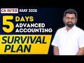 5 Days Accounting Survival Plan | CA Inter Accounting | May 2026 Exams