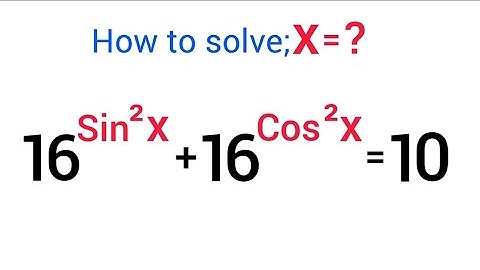 A Nice Olympiad Trigonometric Exponential Problem | Find the value of X