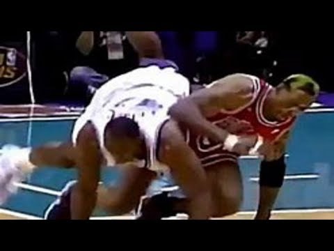 【NBA】ロッドマンVSマローン！激しすぎるマッチアップ！【1ON1】Dennis Rodman vs Karl Malone【Intense】