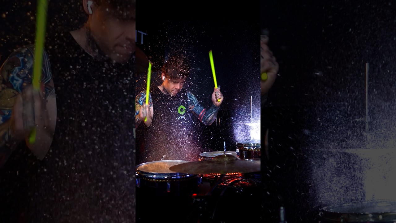 SHAKIRA - HIPS DON'T LIE DRUMS WITH WATER #drumcover
