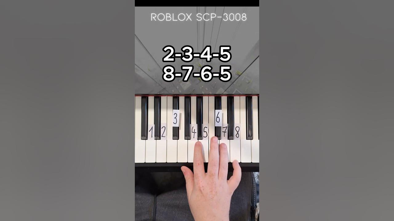SCP 3008 Friday Theme Piano Tutorial #shorts