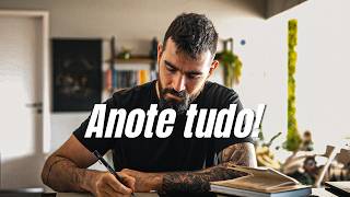 YouTube thumbnail: O sistema de caderno que salvou meu cérebro