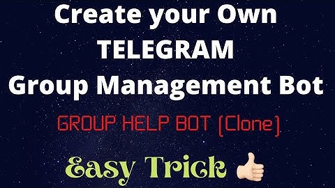 Create your Own Telegram Group Help Management Bot (Clone)|| Shikari || #telegram #tricks #bot
