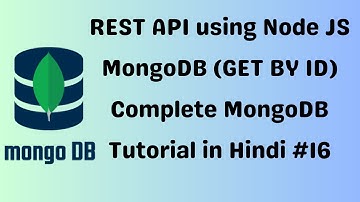 🔴 RESTful API using Node Js MongoDB - GET  By Id - #15 - Complete MongoDB Tutorial