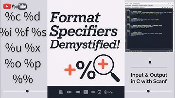 Scanf function in c | c programming full course | Format Specifier in C | C programming full course