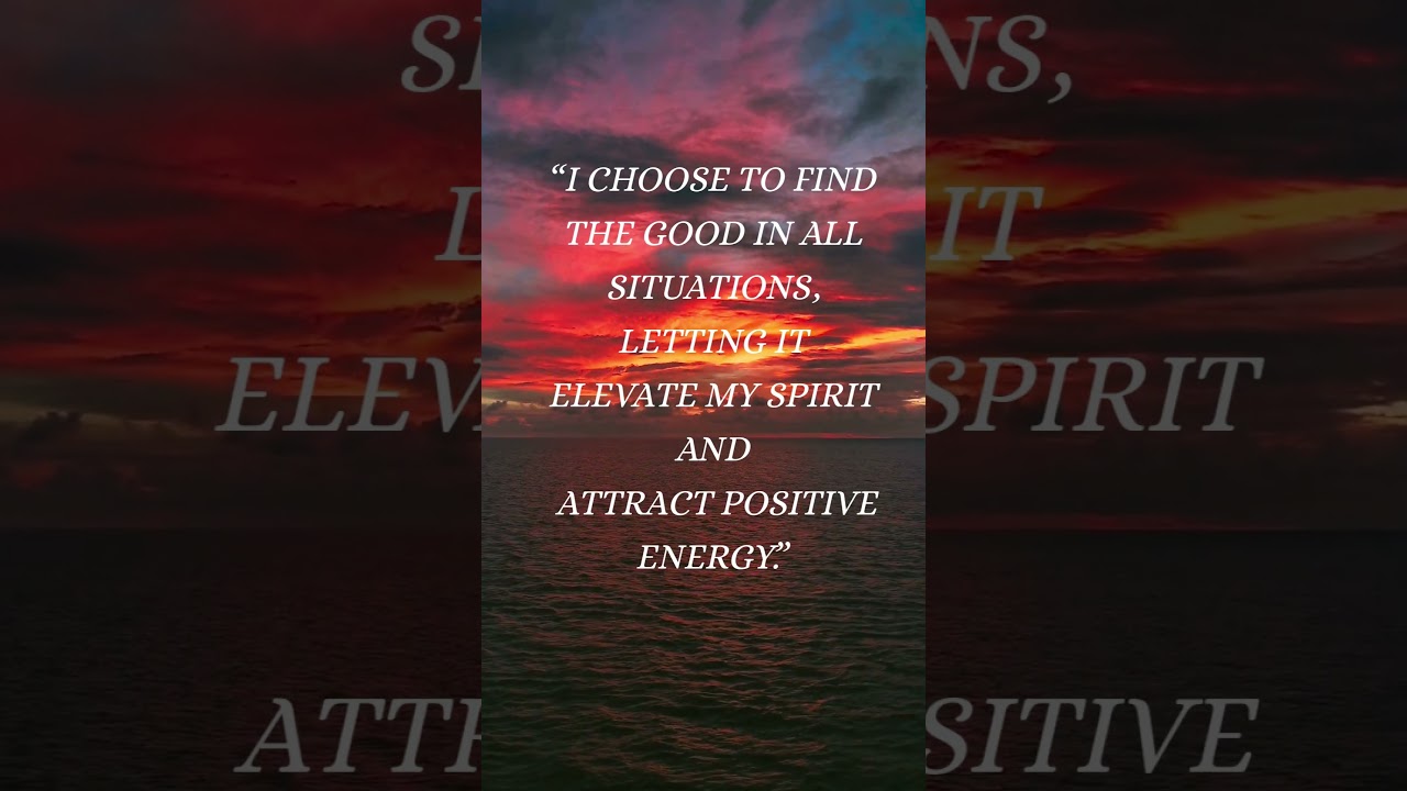 I Choose Good Situations 