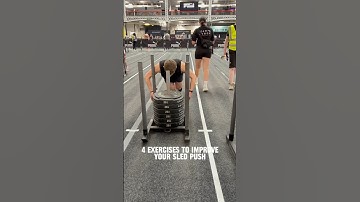 Here are 4 exercises you can use to improve your Sled Push! #hyrox #hyroxtraining #hyroxworld