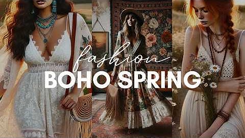 BOHO Chic Spring Fashion Trends 2025 | Spring Outfit Ideas