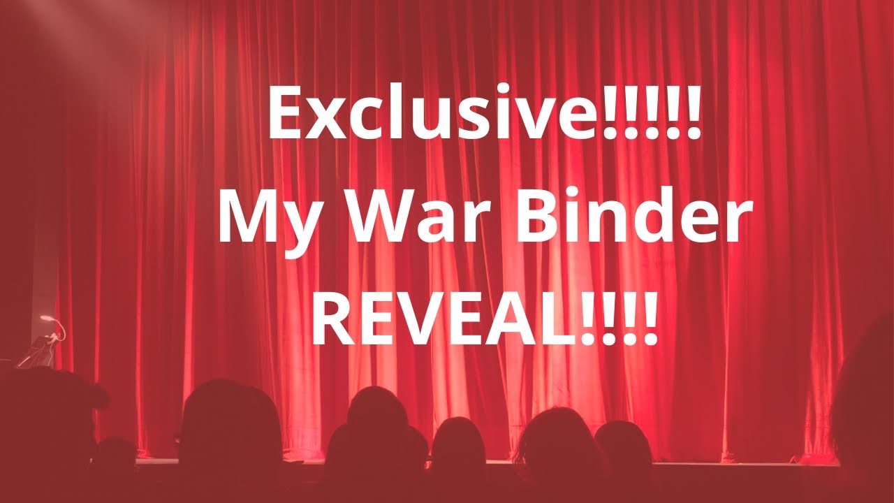 Exclusive!!! New War Binder Reveal!!! YouTube