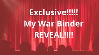 Exclusive!!! New War Binder Reveal!!!