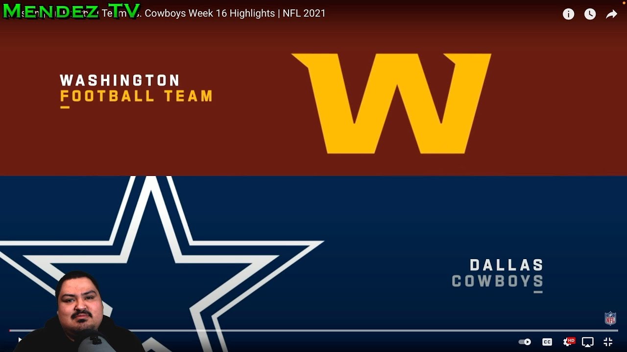 Washington Football Team vs Dallas Cowboys | Week 16 2021 | Reaction