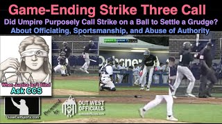 Umpires Called Third Strike Ends Miss Valley - New Orleans Game - Did Official Abuse His Authority?