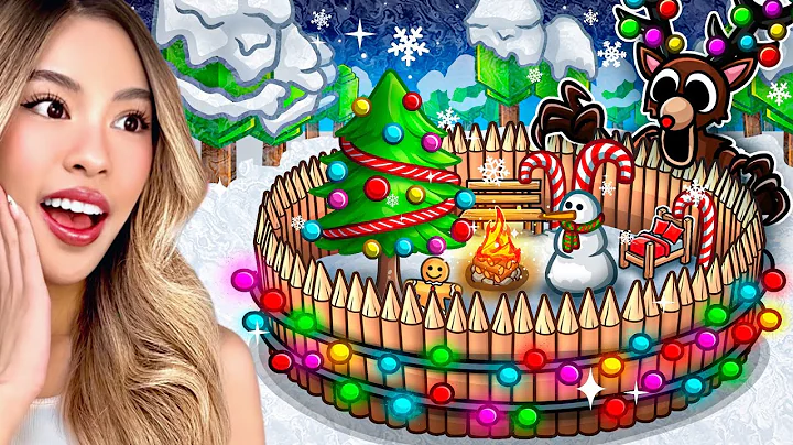 I Built The CUTEST CHRISTMAS BASE in 99 Nights In The Forest