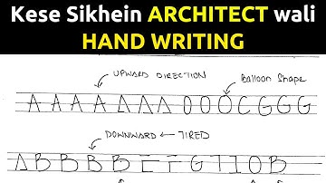 How To Practice Architecture Hand Lettering | Architect Handwriting Techniques | Hindi #handwriting