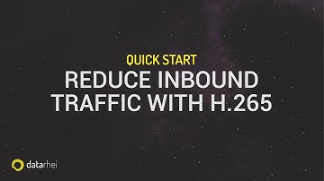 Quick start guide: Reduce inbound traffic by 50% with H.265 from HIKVSION IP-Cam for live streaming