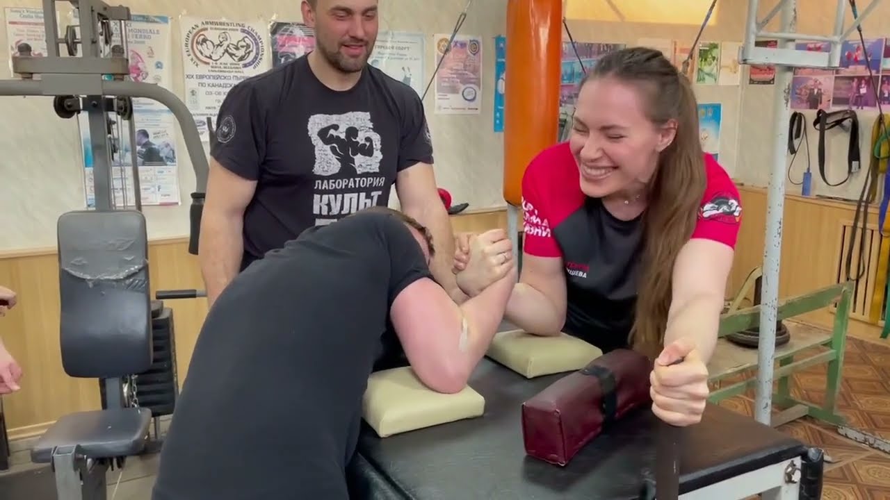 Hard to beat a champion female arm wrestler