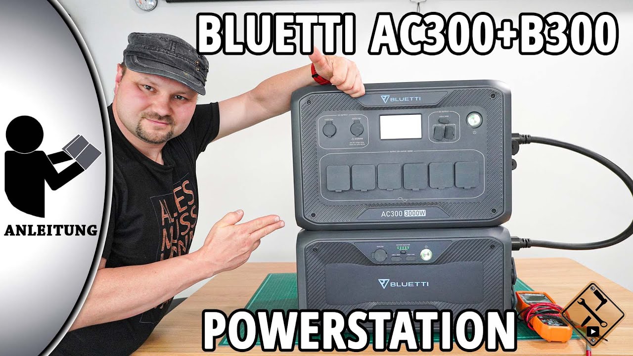 Bluetti AC300 Powerstation + B300 Zusatzbatterie Heimspeicher