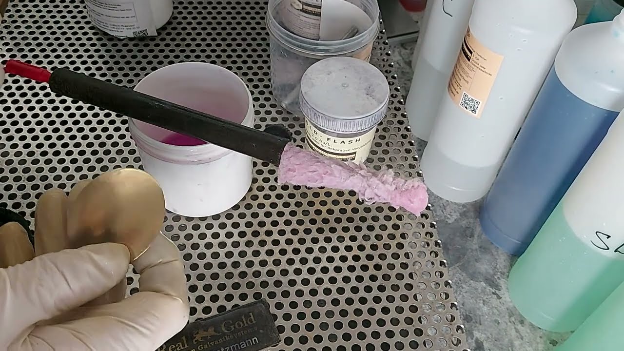 Vergolden und Versilbern von Messing - selber galvanisieren