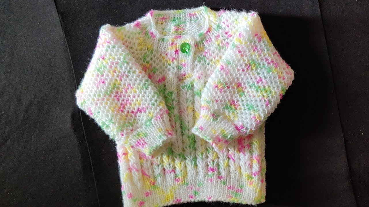 एक से दो साल के बच्चे का स्वेटर/one year baby sweater/How to knit