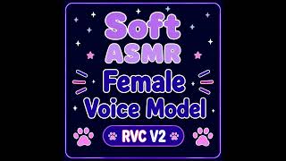 Soft ASMR Realistic Female Voice Changer - RVC V2 Voice Model Demo screenshot 5