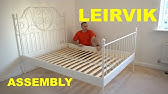 Ikea MALM Bed frame assembly with 4 storage boxes White/luröy - YouTube