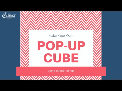 Make Your Own Pop-Up Cube Using Rubber Bands