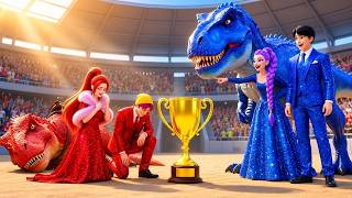 Ruby Family VS Diamond Family RUMI Gets Magic T REX Racing Championship   KPOP Demon Hunters
