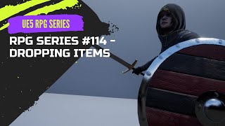 Unreal Engine 5 RPG Tutorial Series #114 Dropping Items #ue5 #unrealengine