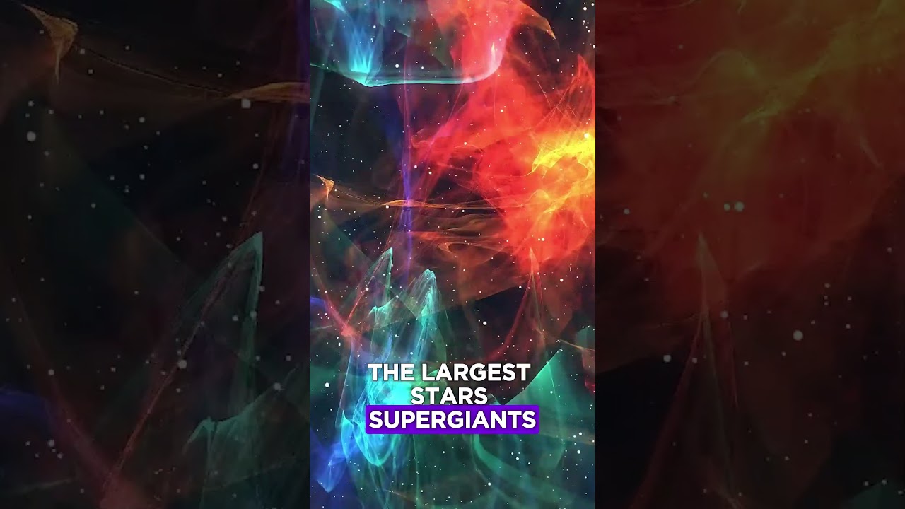 Stars come in a wide range of sizes 