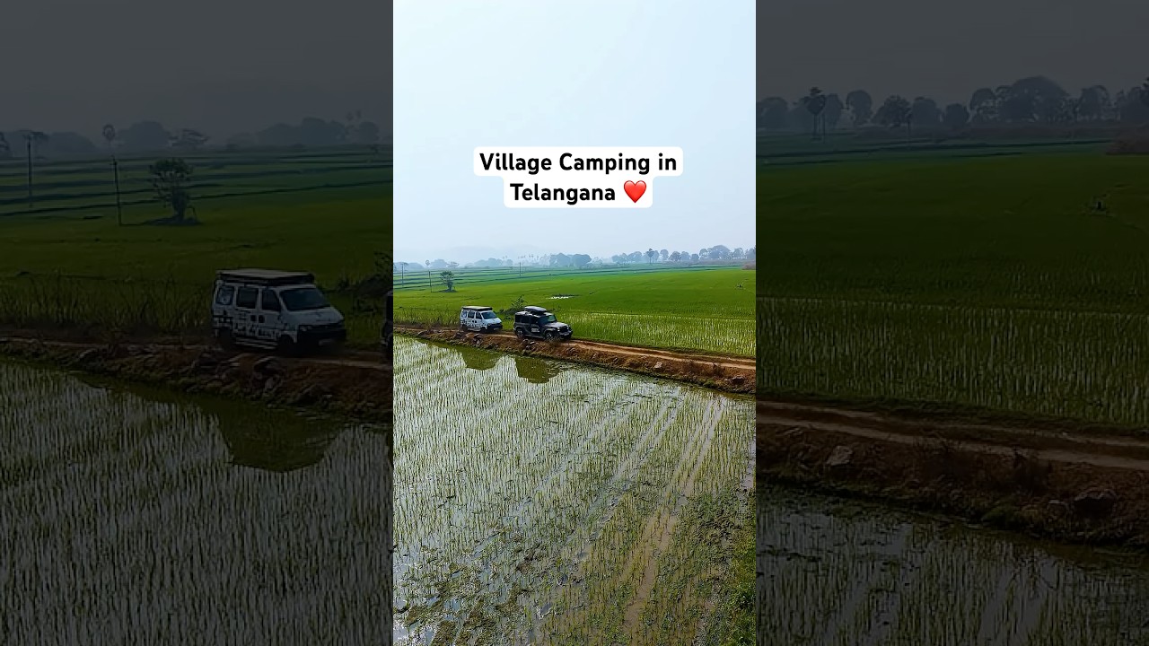 Our first-ever camping experience in Telangana with @JagadeeshJohnnyFilms 🔥 #telangana #vanlife