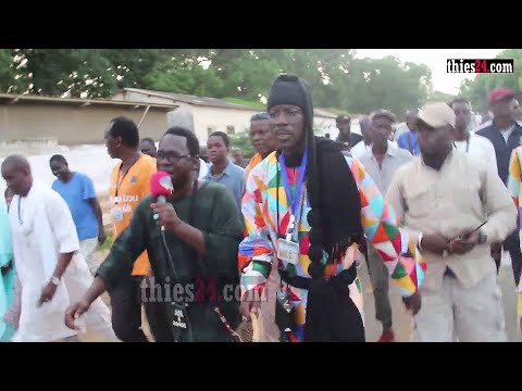 Départ de Talla Sylla de Thiès pour se rendre à pieds  à Touba (Doxu Safar 2022)
