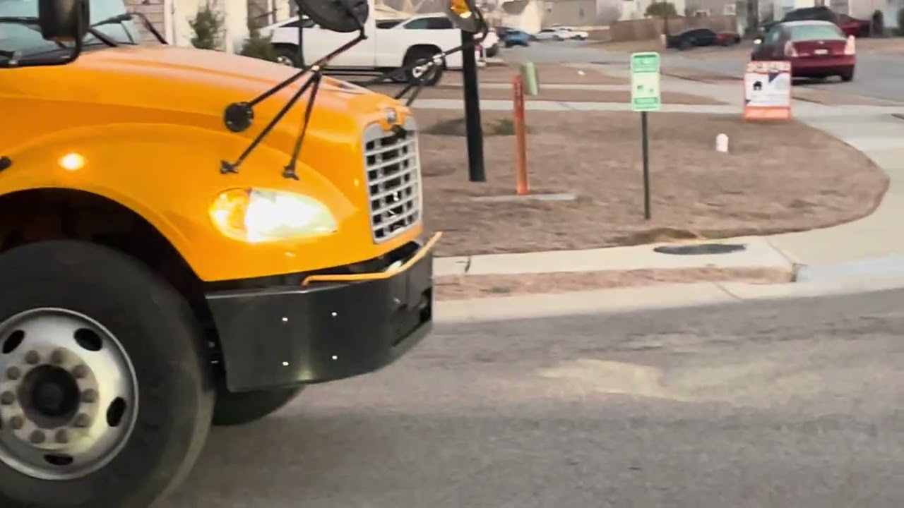 2021-2023 Thomas C2 Propane 508-5234 pulling up to a stop