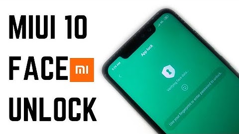 Miui 10 New Face Unlock Feature In App Lock | Miui 10 9.2.18 Feature