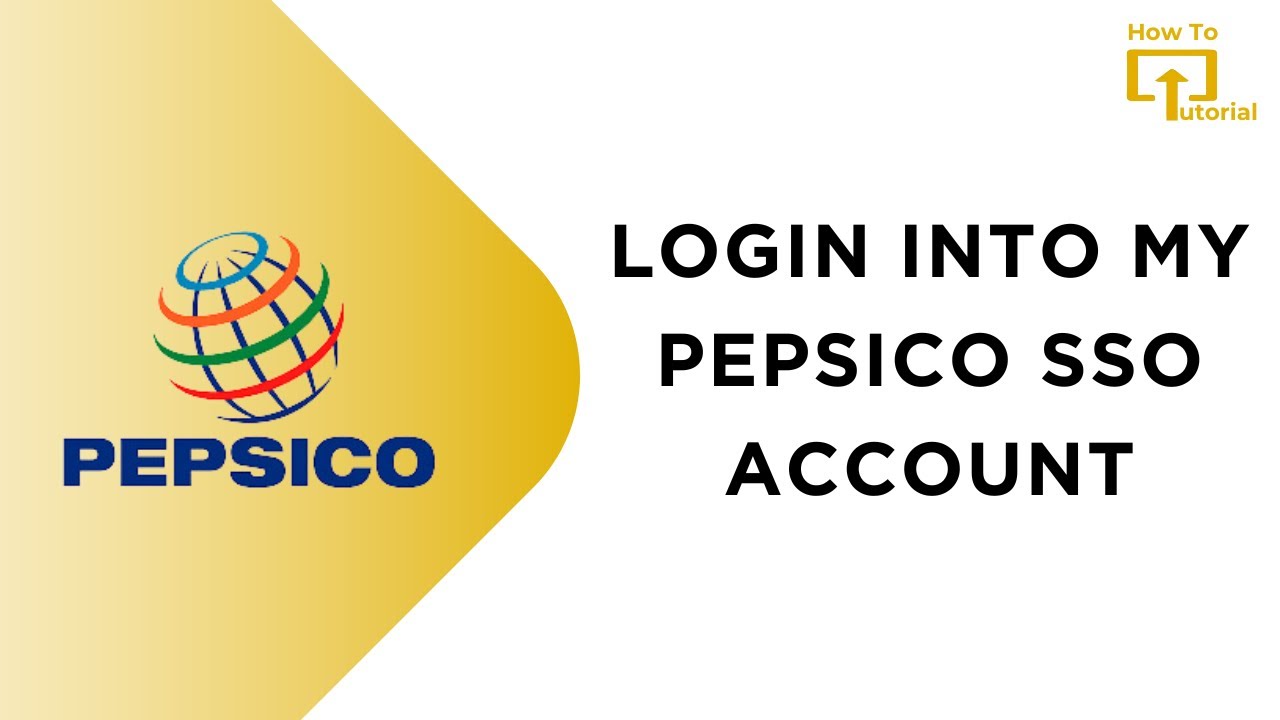 How to Login into My Pepsico SSO Account YouTube