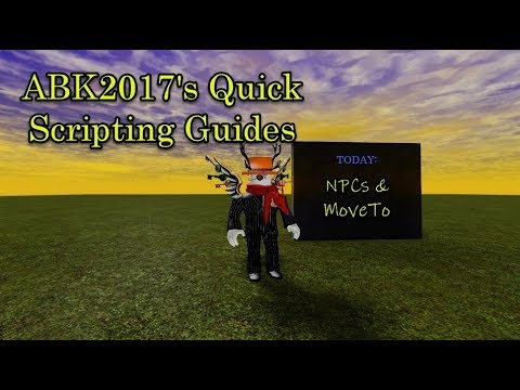 Roblox Scripting Guide Npc Moveto Youtube