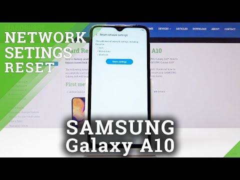 How to Reset Network Settings in SAMSUNG Galaxy A10 - Restore Network Configuration