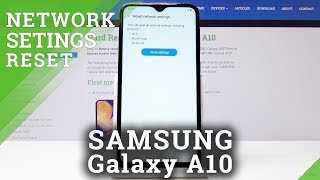 How to Reset Network Settings in SAMSUNG Galaxy A10 - Restore Network Configuration