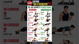 Stop Saying "Do Exercise" ❌ Use Correct Fitness Verbs #learnenglish #shorts
