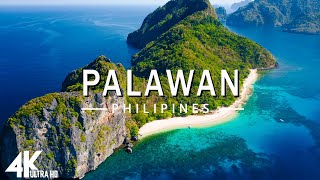 FLYING OVER PALAWAN (4K UHD)  Relaxing Music Along With Beautiful Nature Videos  4K Video Ultra HD