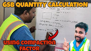 GSB quantity calculation with compaction factor | GSB | GSB quantity | civil | #education  | road