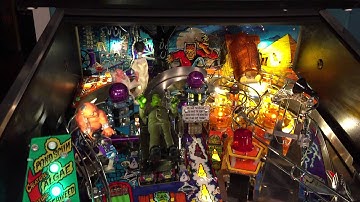 Monster Bash pinball with restored playfield and LEDOCD/GIOCD